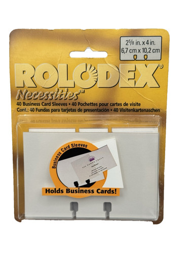 Rolodex business card sleeves - rolodex,
