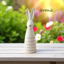 Tall White Stripped Ceramic