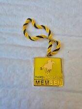 VINTAGE THIRSK RACECOURSE RACE CLUB GUEST MEMBERS MEDAL HORSE RACING YELLOW