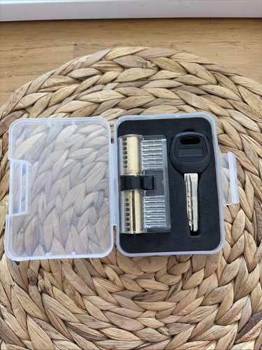 Plastic transparent lock - transparent,