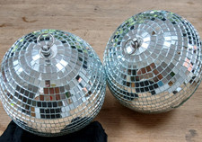 2 Medium 7 in Vintage Mirror Disco ball Snoopers Paradise Brighton Wedding Party