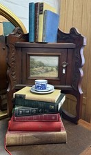 Petite Victorian Mahogany Wall Hung Corner Cabinet