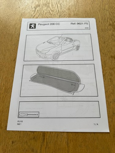 Genuine peugeot 206cc wind - genuine,