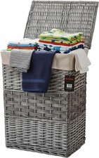 Wicker Laundry Basket With