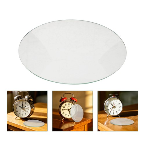 Clear convex clock face - clock,