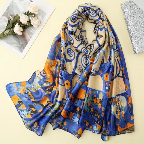 100 silk scarf inspired - 100%,
