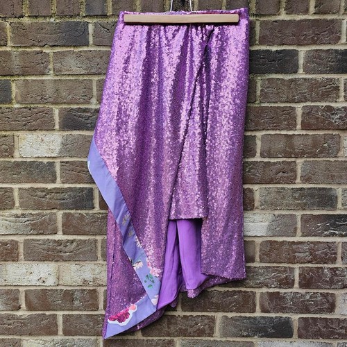 Asymmetrical purple sequin - asymmetrical,