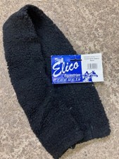 Elico black faux fur sheepskin horse girth cover sleeve (new)
