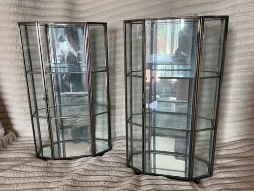 Vintage tier brass glass - ,