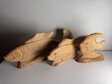 Fish Sculpture Wooden Hand