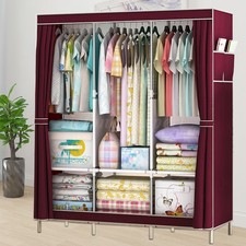 Large fabric canvas wardrobe - large,