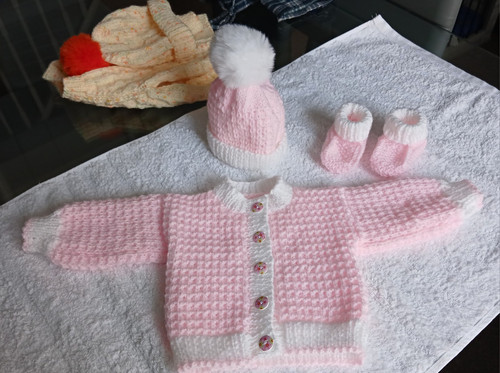 Newborn piece pink white - newborn,