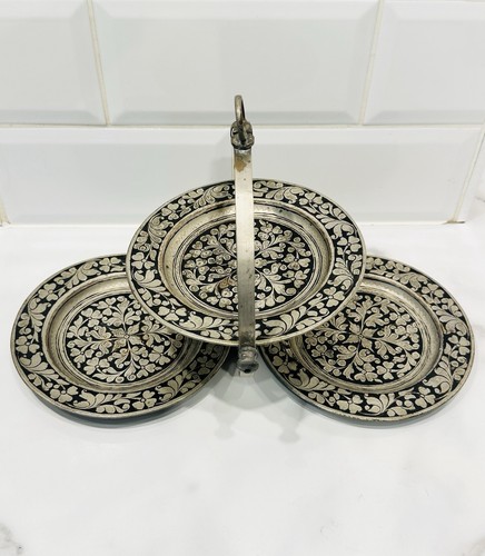 Vintage engraved metal folding - vintage,