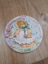 Cherished Teddies Faith Wall Plaque Ornament 1994