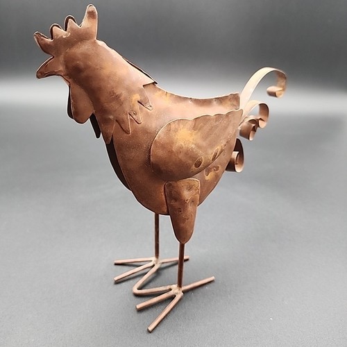 Rustic farmhouse metal rooster - rustic,