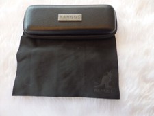 Used - Kangol black zipped glasses / sunglasses case & cloth-proceeds to charity