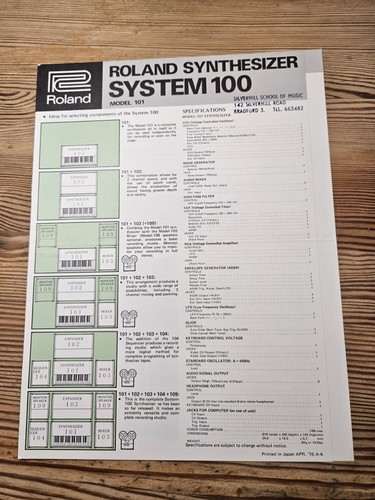 Rare vintage roland system - vintage,