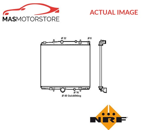 Engine cooling radiator - radiator, nrf