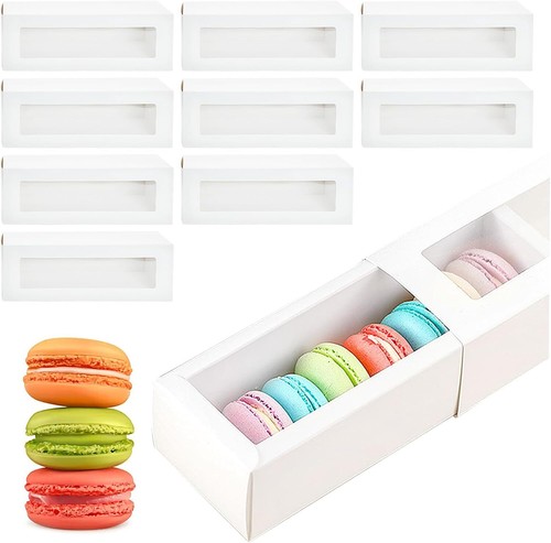 Pcs macaron boxes with - 10,