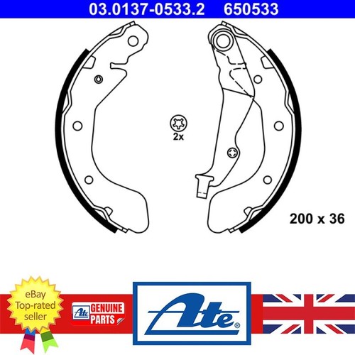 Brake shoe set for vauxhall - for,