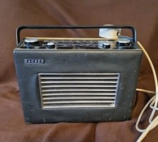 Vintage HACKER HERALD RP30 RADIO - With Handle. Mains Operated. Switches On.