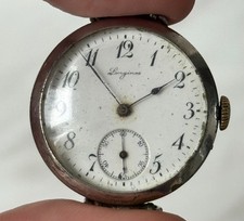 Antique Longines WW1 Era Trench Style Watch Hand Wind, Working!