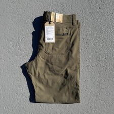 PrAna Stretch Zion II Relaxed Straight Pants Men's 31 x 30 Slate Green