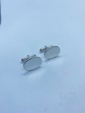 OVAL PLAIN POLISHED CUFFLINKS