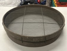 Large Vintage Wooden Metal Garden Riddle Sieve 18in 