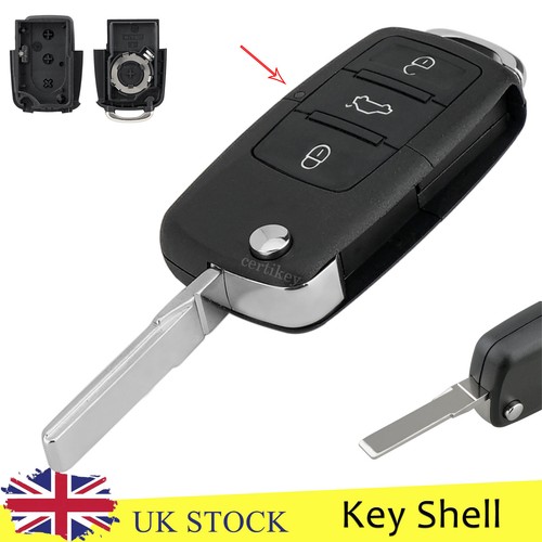 Button flip car key fob - flip, case