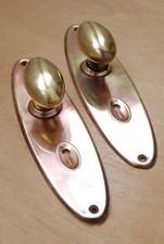 X1 Copper Brass Door Knobs