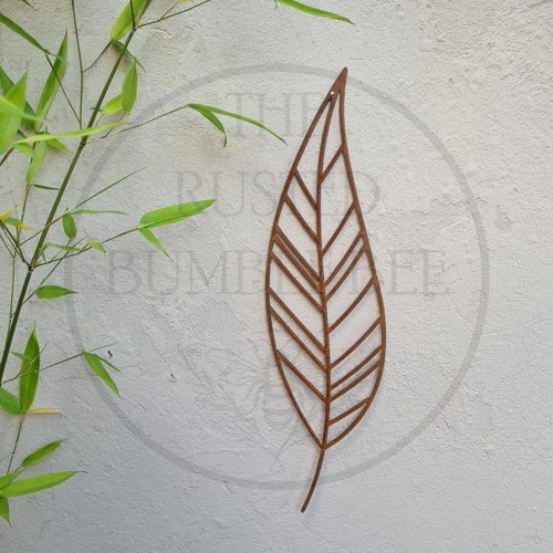 Metal leaf wall art - metal,