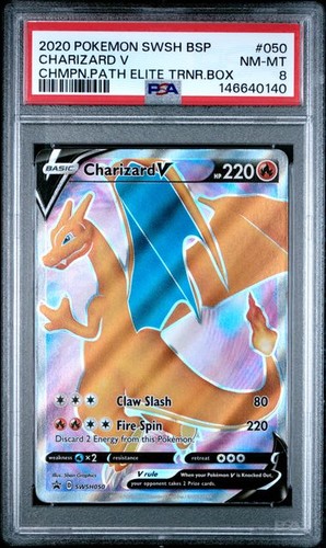 Psa charizard v - 8,