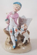 Antique Conta & Boehme C1870 Boy with Puppy Match striker Fairing Figure 28