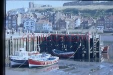 35mm Slide 1991 Whitby Fishing Boats in The harbour