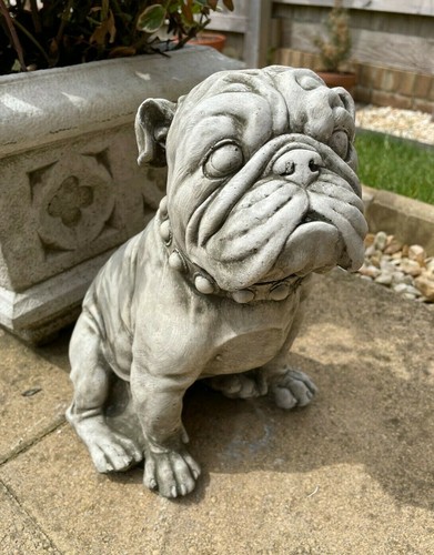 British english bulldog - english, stone