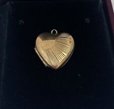 9ct Gold Heart Shaped Locket Pendant
