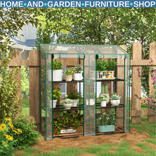 Mini Lean-To Greenhouse Alloy
