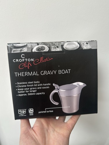 Thermal gravy boat stainless - gravy,