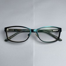 Karen Millen Eyeglasses Glasses Frames Blue Square Full Rim KM 46 53-15-135