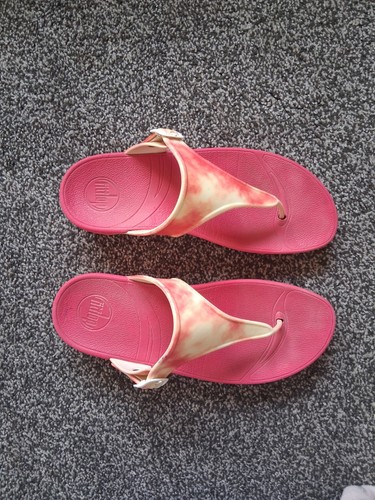 Ladies pink fitflop toepost - pink,