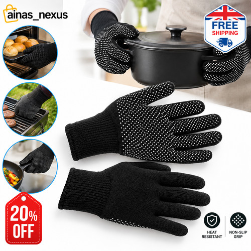 Oven gloves heat resistant - 2x,