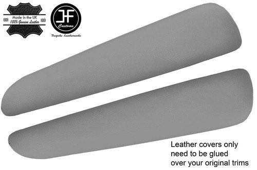 Grey real leather front - grey,