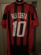 Rui Costa Signed Ac Milan