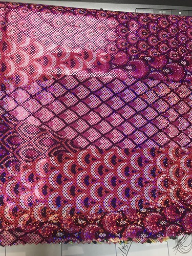 New peacock nylon spandex - new,