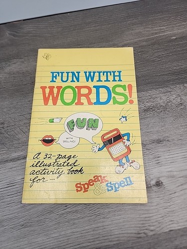 Vtg 1980 fun with words - fun, an
