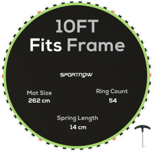 SPORTNOW Trampoline Mat with
