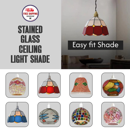 Tiffany ceiling light shade - light,