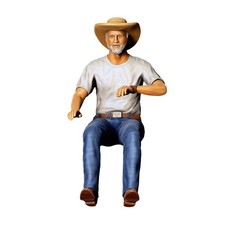 Truck Driver Figure 3D Resin