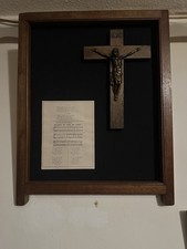 Church Cross Jesus Prayer Chapel Wall Hanging Crucifix Statue framed